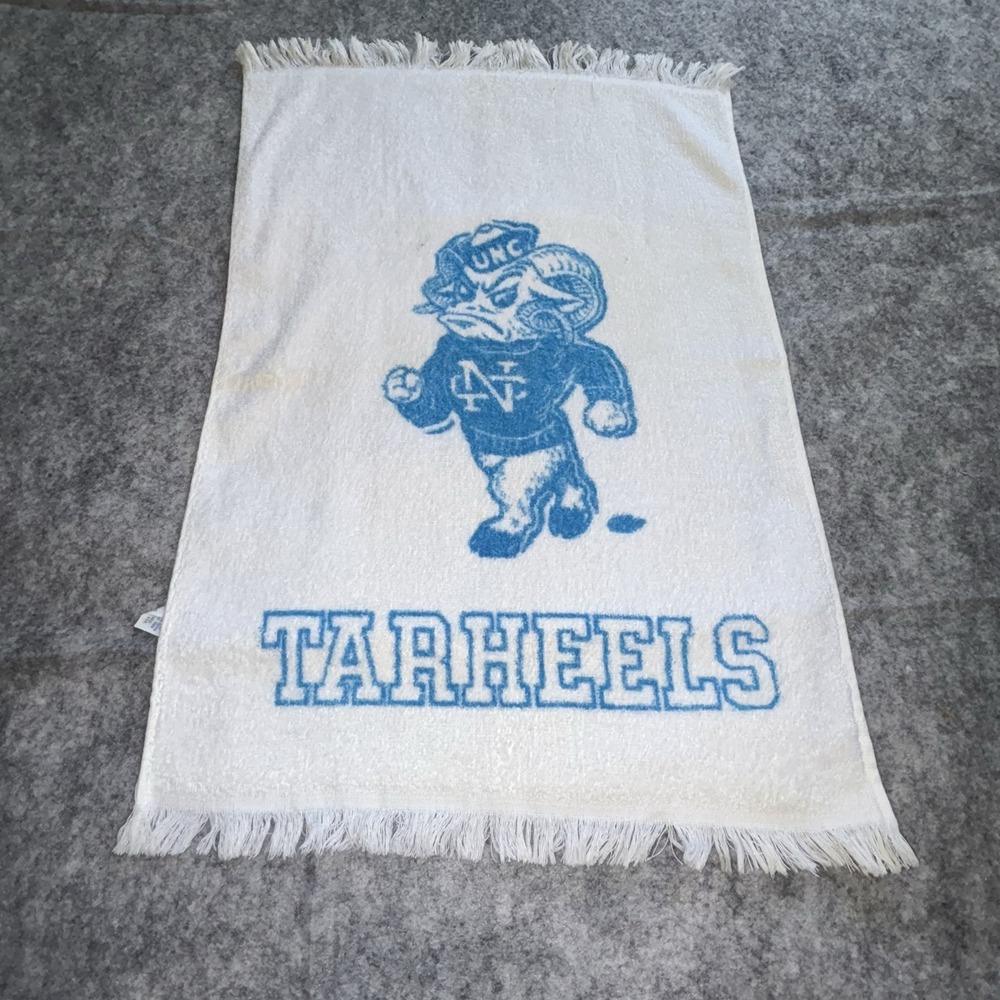 Cannon Mills VTG Tarheels UNC Ram Hand Towel College Collectible